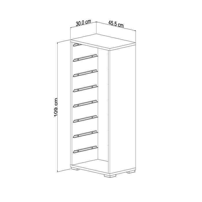 Hanah Home Armario Multiusos Cara 8N - Blanco